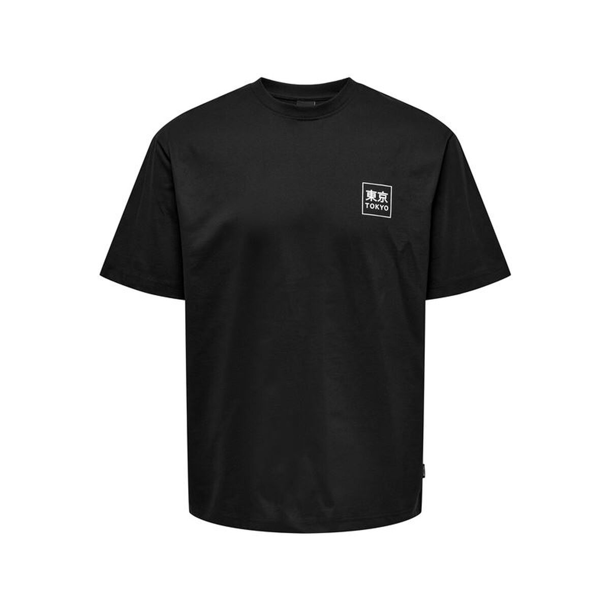 Camisola de Manga Curta Homem Only & Sons Onskace Rlx Jap Preto