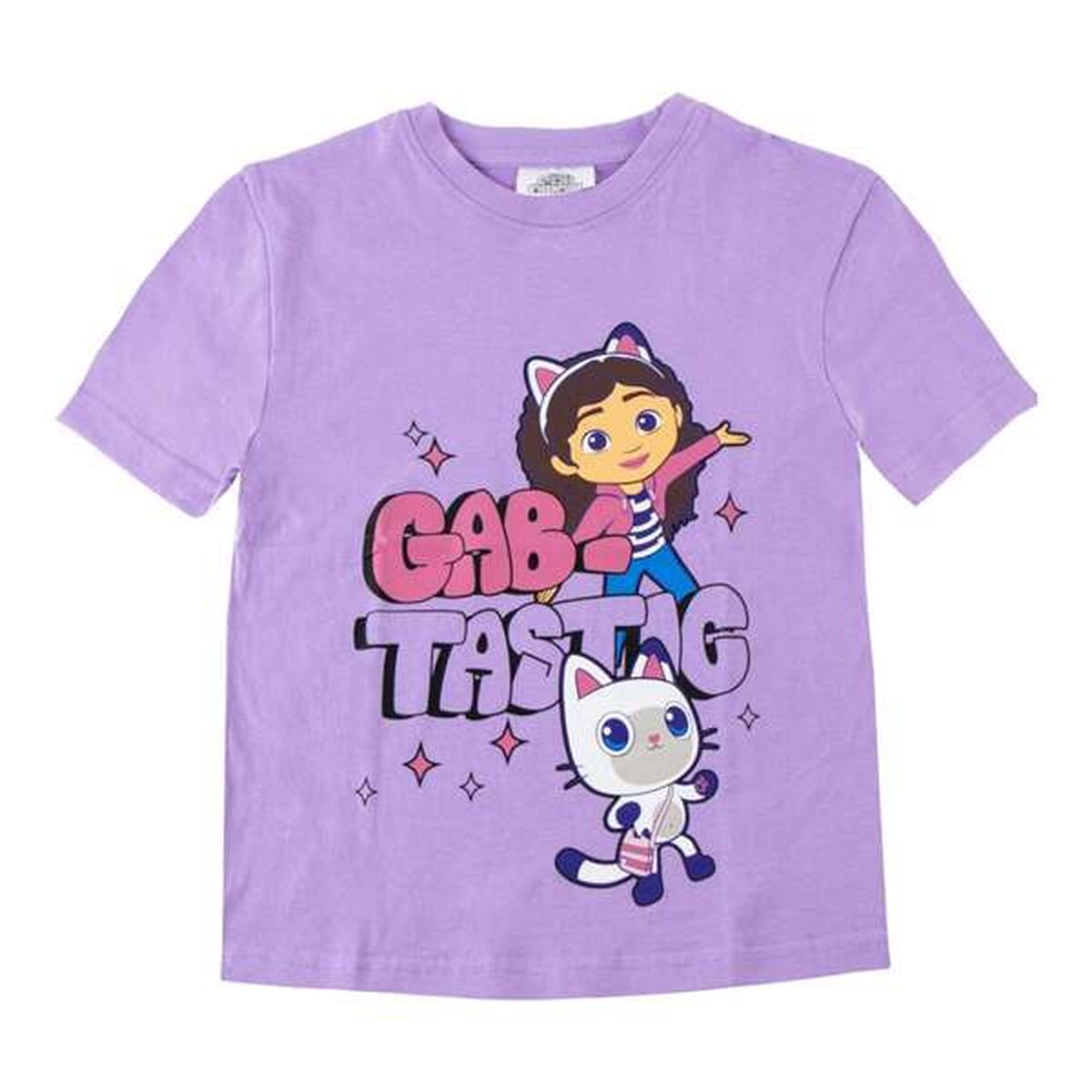 Camisola de Manga Curta Infantil Gabby's Dollhouse Roxo