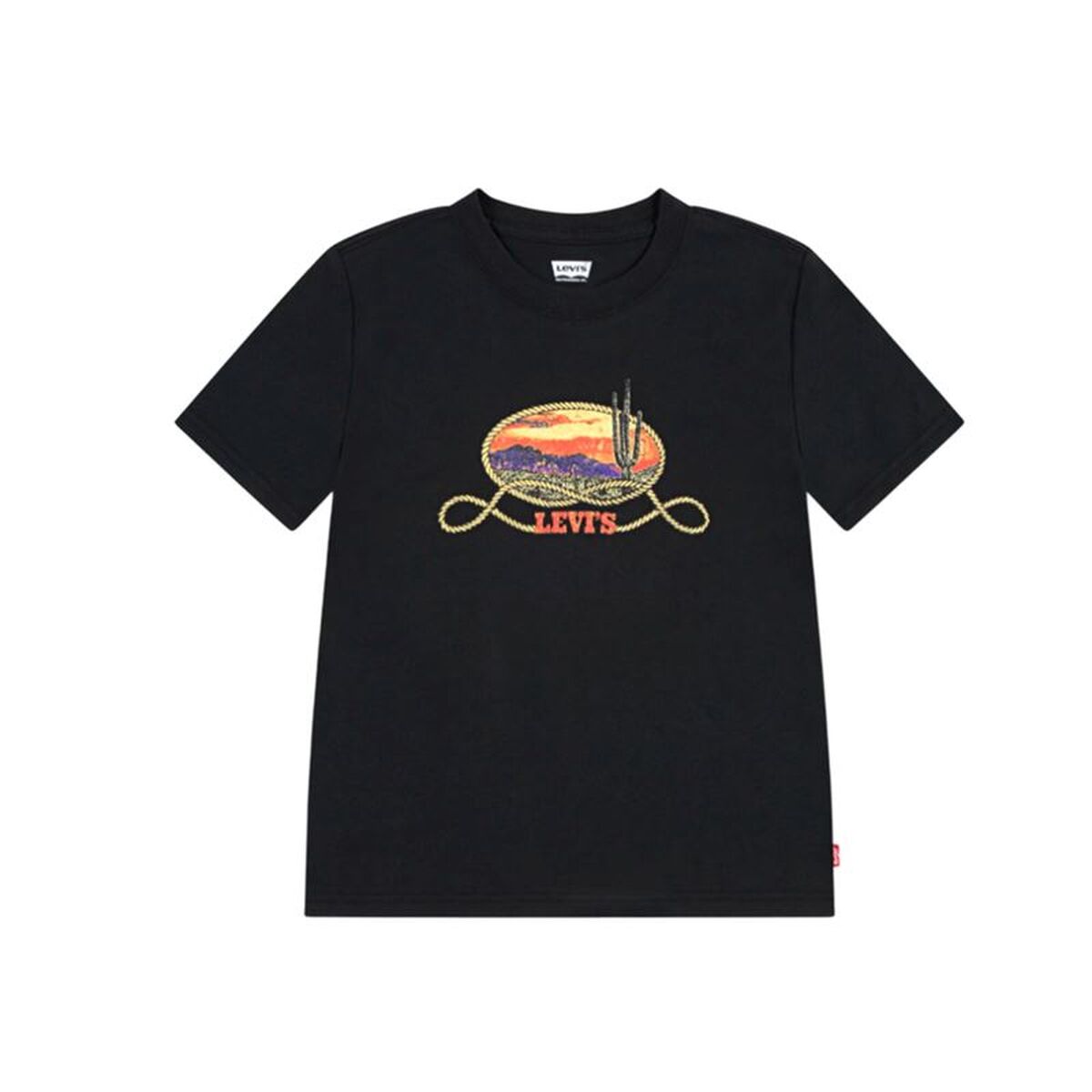 Camisola de Manga Curta Infantil Levi's 8EN900-G52 Preto