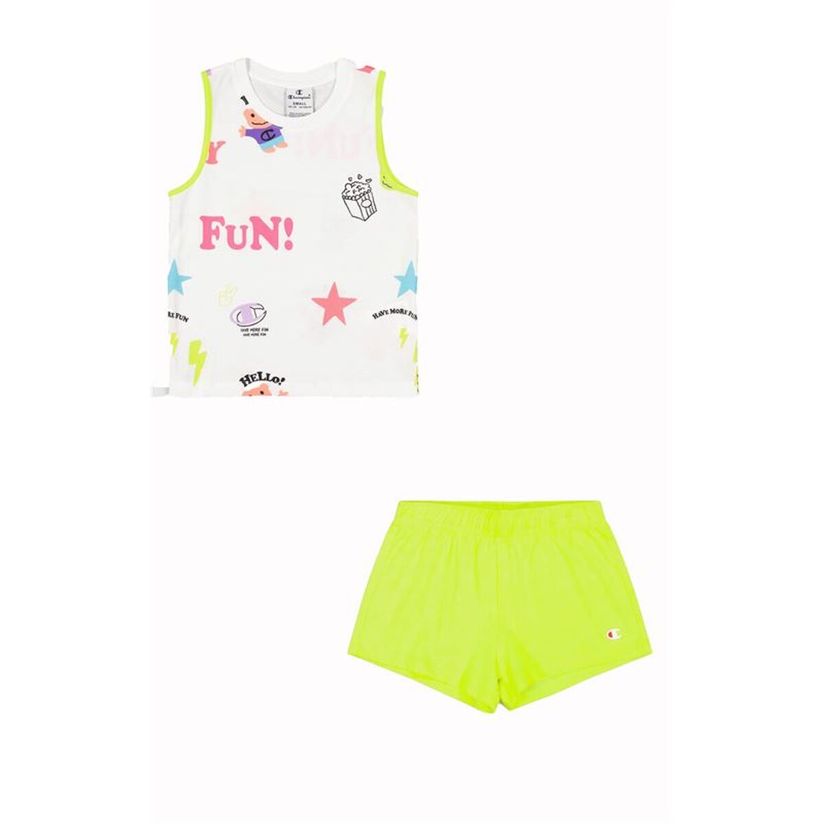 Conjunto Desportivo para Crianças Champion Branco