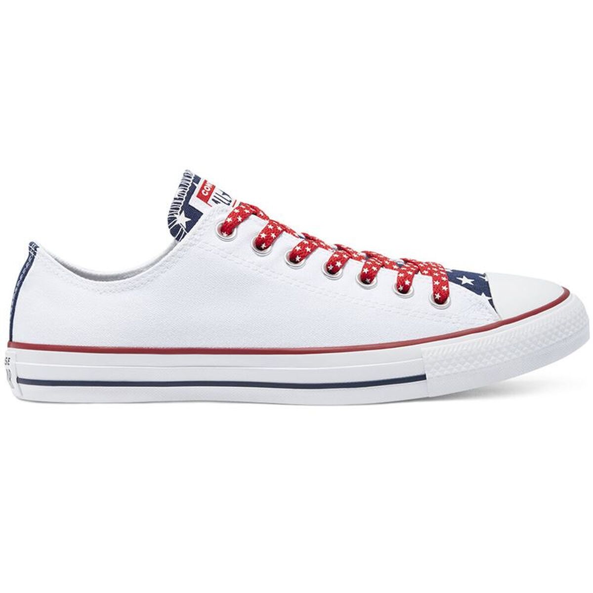 Sapatilhas de Desporto Infantis Converse Stars Stripes Chuck Taylor Branco