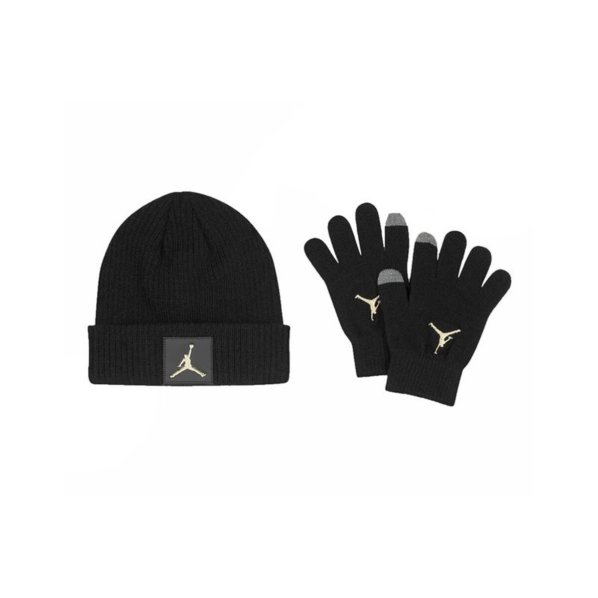 Gorro e Luvas Jordan Jumpman Patch Beanie Preto