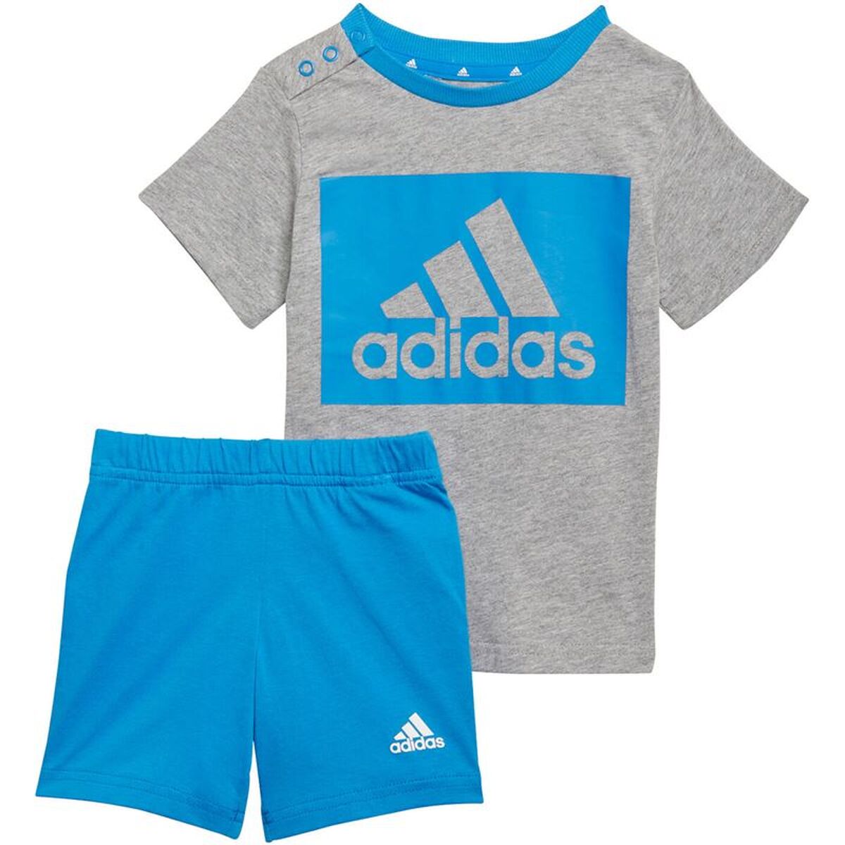 Conjunto Desportivo para Crianças Adidas H65822 Cinzento claro