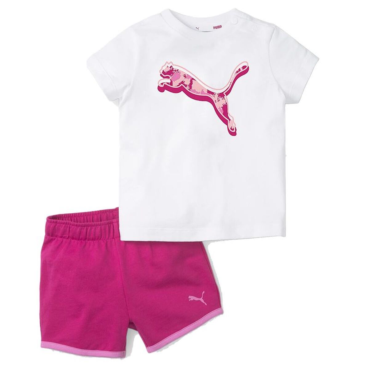 Conjunto Desportivo para Crianças Puma 847321 02 Cor de Rosa