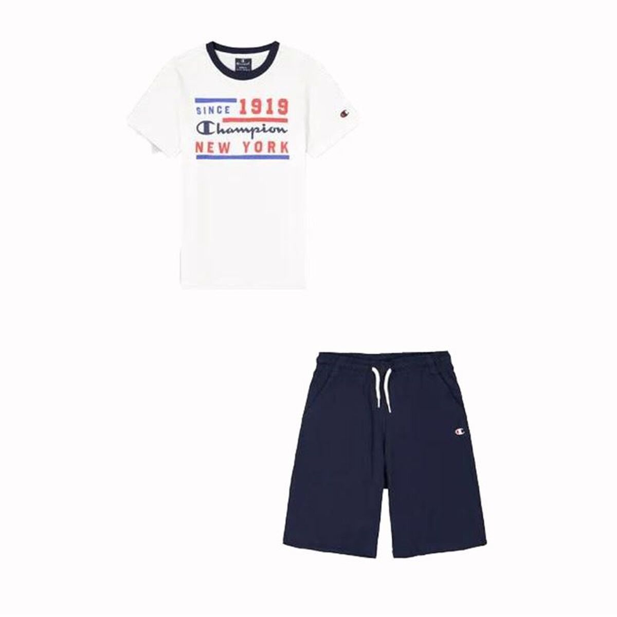 Conjunto Desportivo para Crianças Champion 306315-WW001 Branco