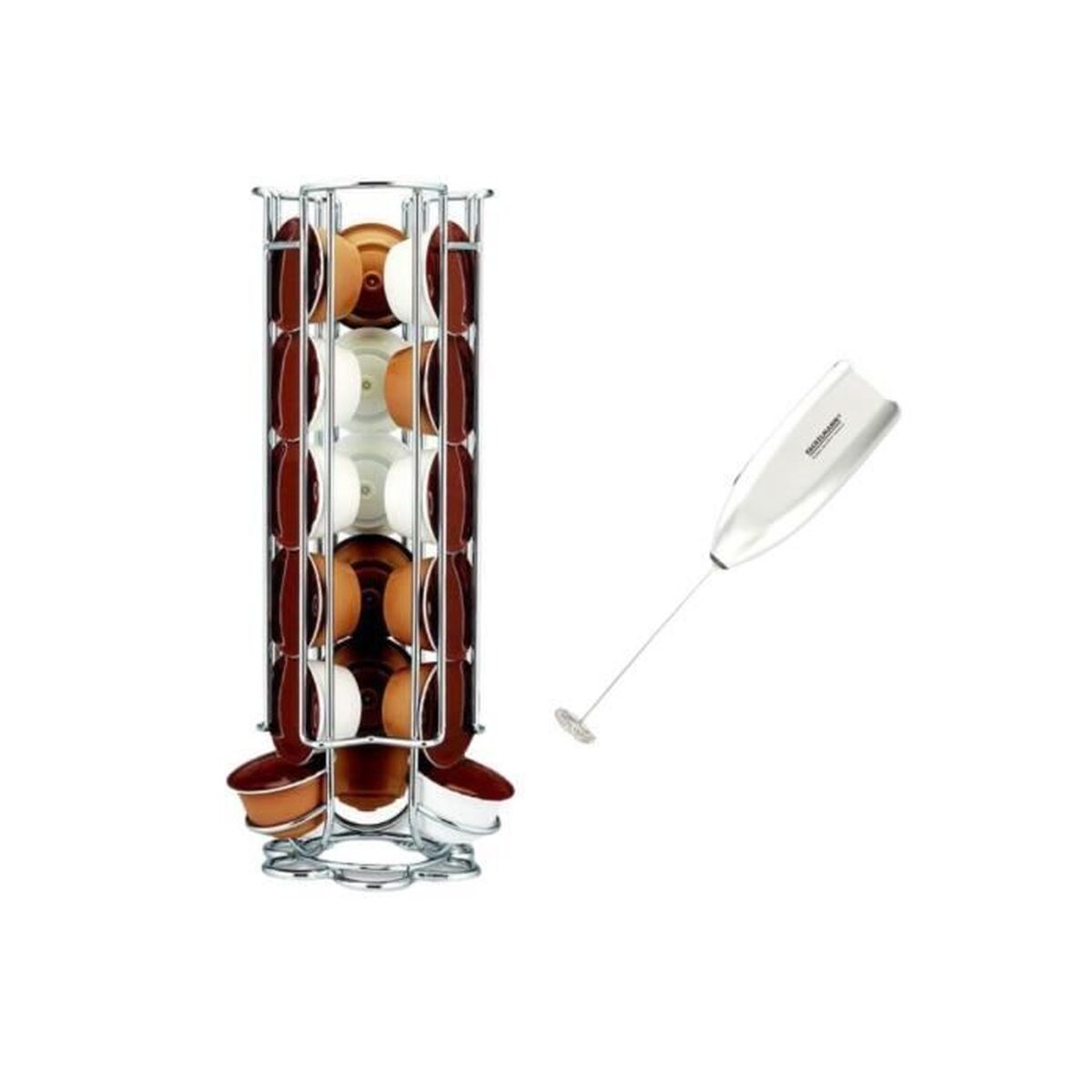 Organizador de Cápsulas de Café Fackelmann Cinzento Aço inoxidável Plástico 3 X 11 X 32 CM 14 X 39 X 29 CM