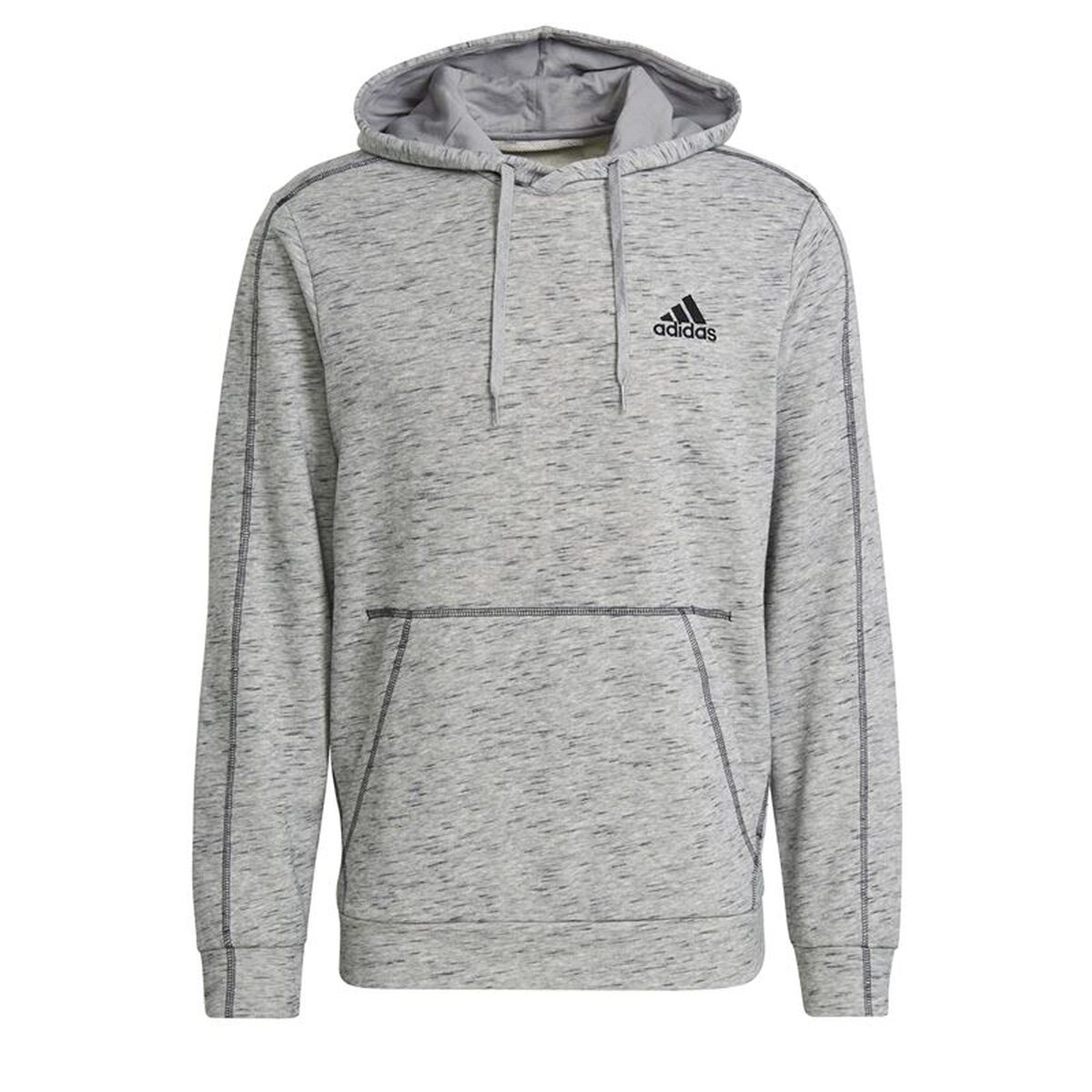 Polar com Capuz Homem Adidas Essentials Cinzento claro
