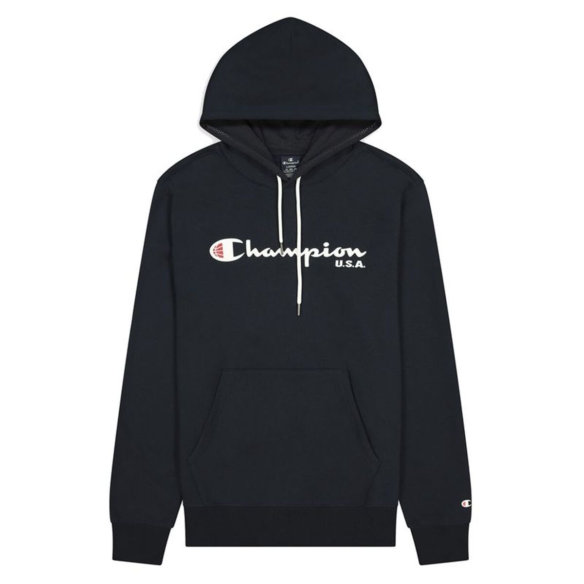 Polar com Capuz Homem Champion USA Logo M Azul escuro
