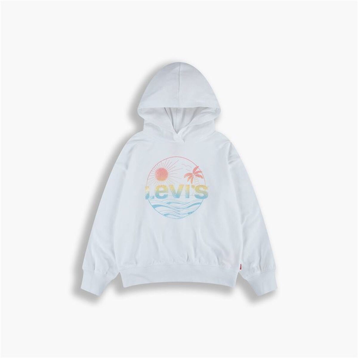 Camisola com Capuz Menina Levi's Sportswear Levi's Oversized Branco