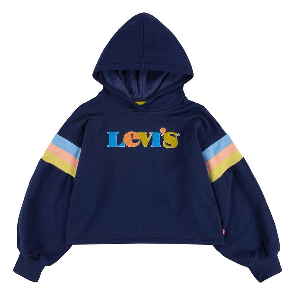 Camisola com Capuz Menina Levi's Full Sleeve High Rise Girl Azul escuro