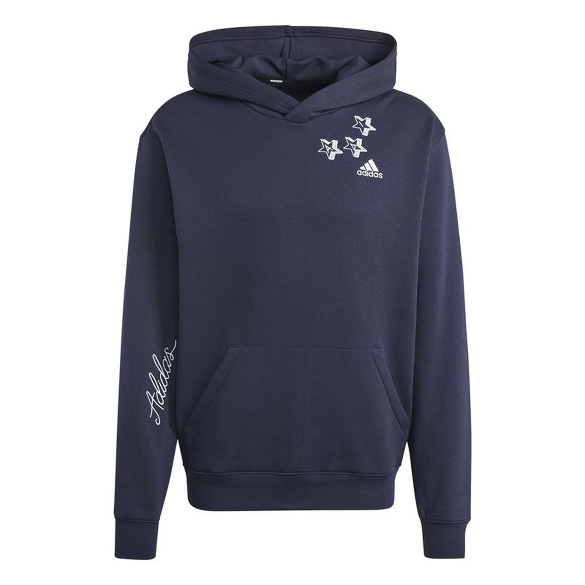 Polar com Capuz Homem Adidas Bl Fl Hd Q3 Fl Azul Marinho