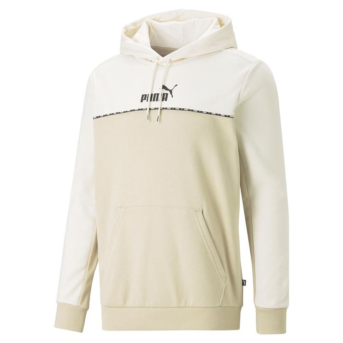 Polar com Capuz Homem Puma Essentials Block X Tape Bege