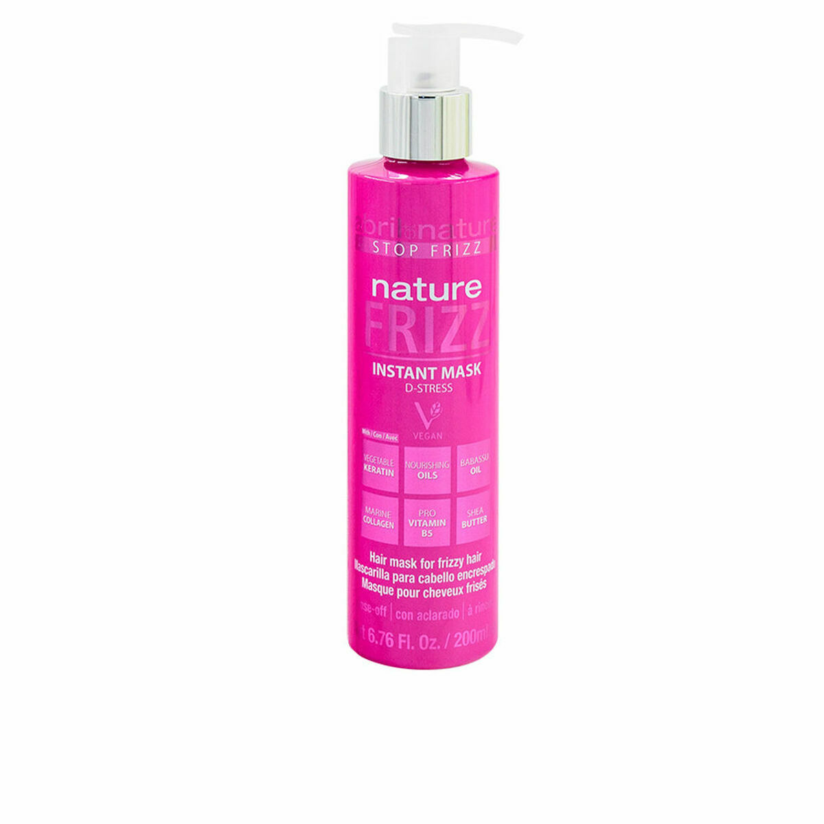 Máscara Capilar Abril Et Nature Nature Frizz 200 ml instantânea
