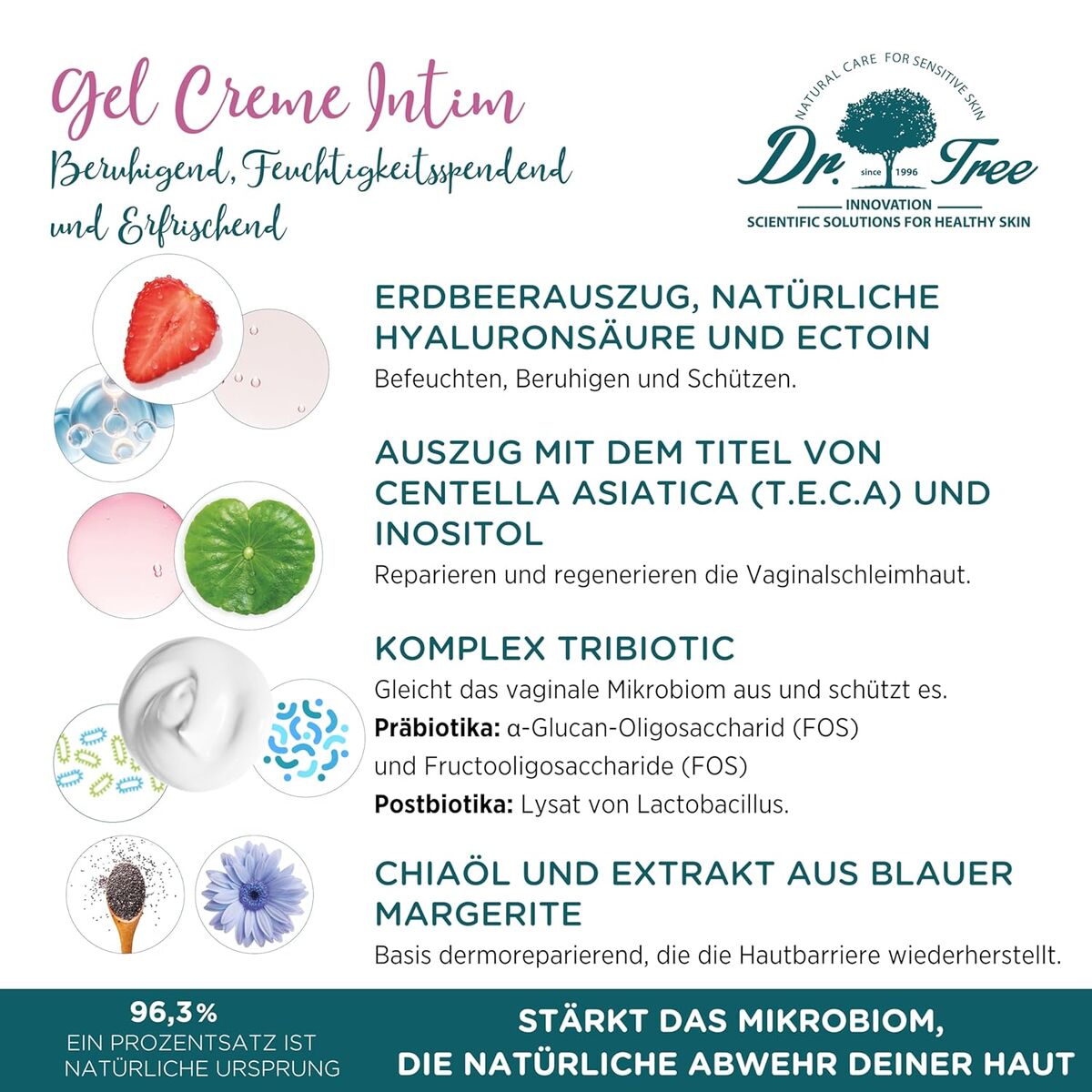 Gel de duche Dr. Tree GEL-CREMA ÍNTIMO EXTERNO 50 ml