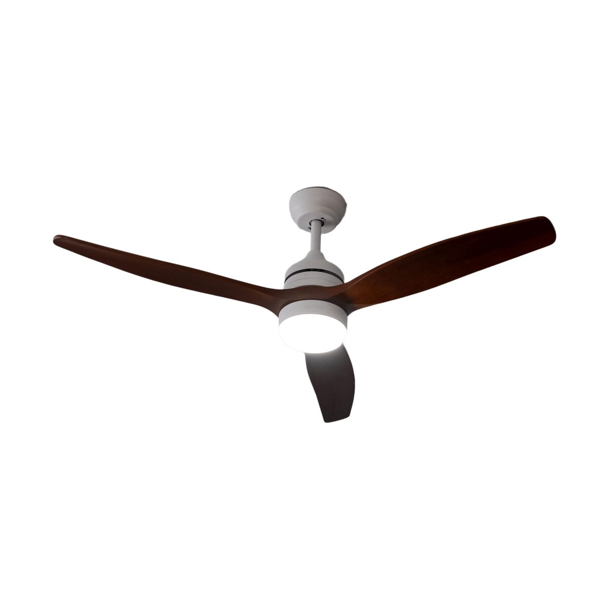 Ventilador de Teto com Luz Cecotec EnergySilence Aero 5230 18 W 40 W Branco Preto Madeira (3000-6500 K)