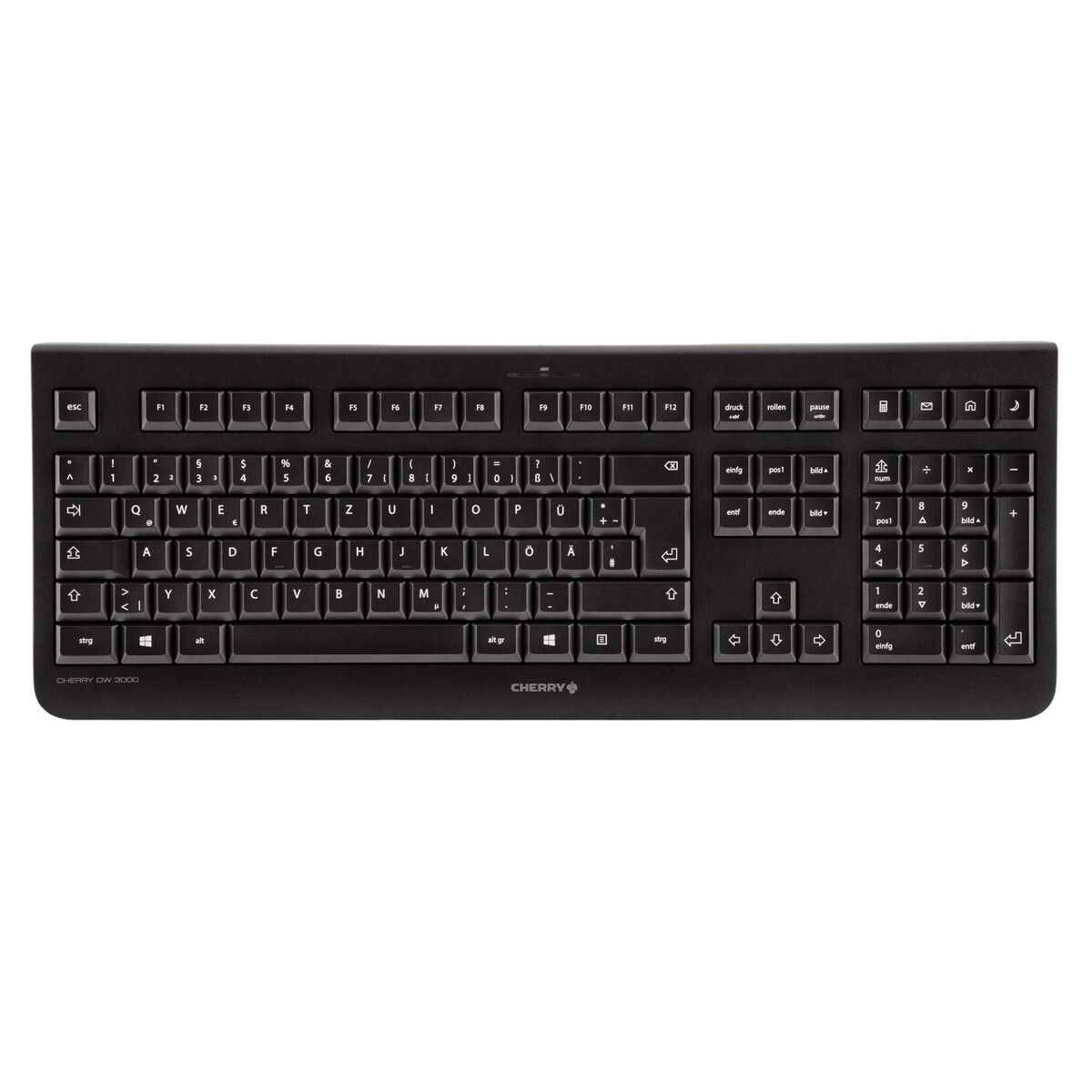 Teclado Cherry JD-0710GB-2 Preto Qwerty espanhol QWERTY Qwertz Alemão Qwerty UK