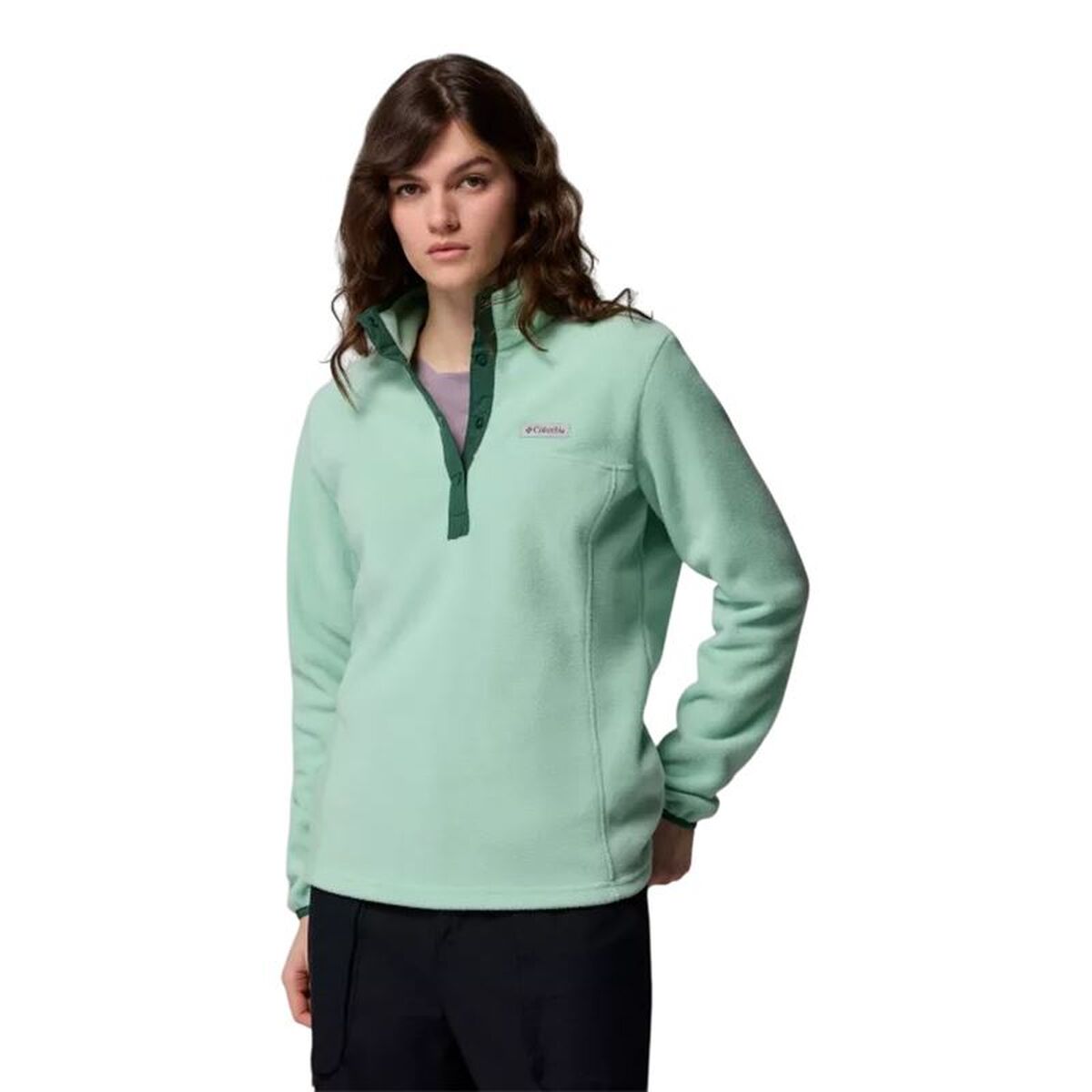 Forro Polar Columbia Benton Springs™ 1/2 Snap Água-marinha Mulher