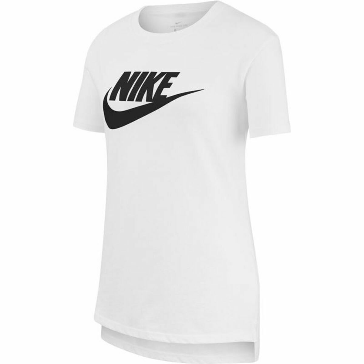 Camisola de Manga Curta Infantil Nike Sportswear Branco