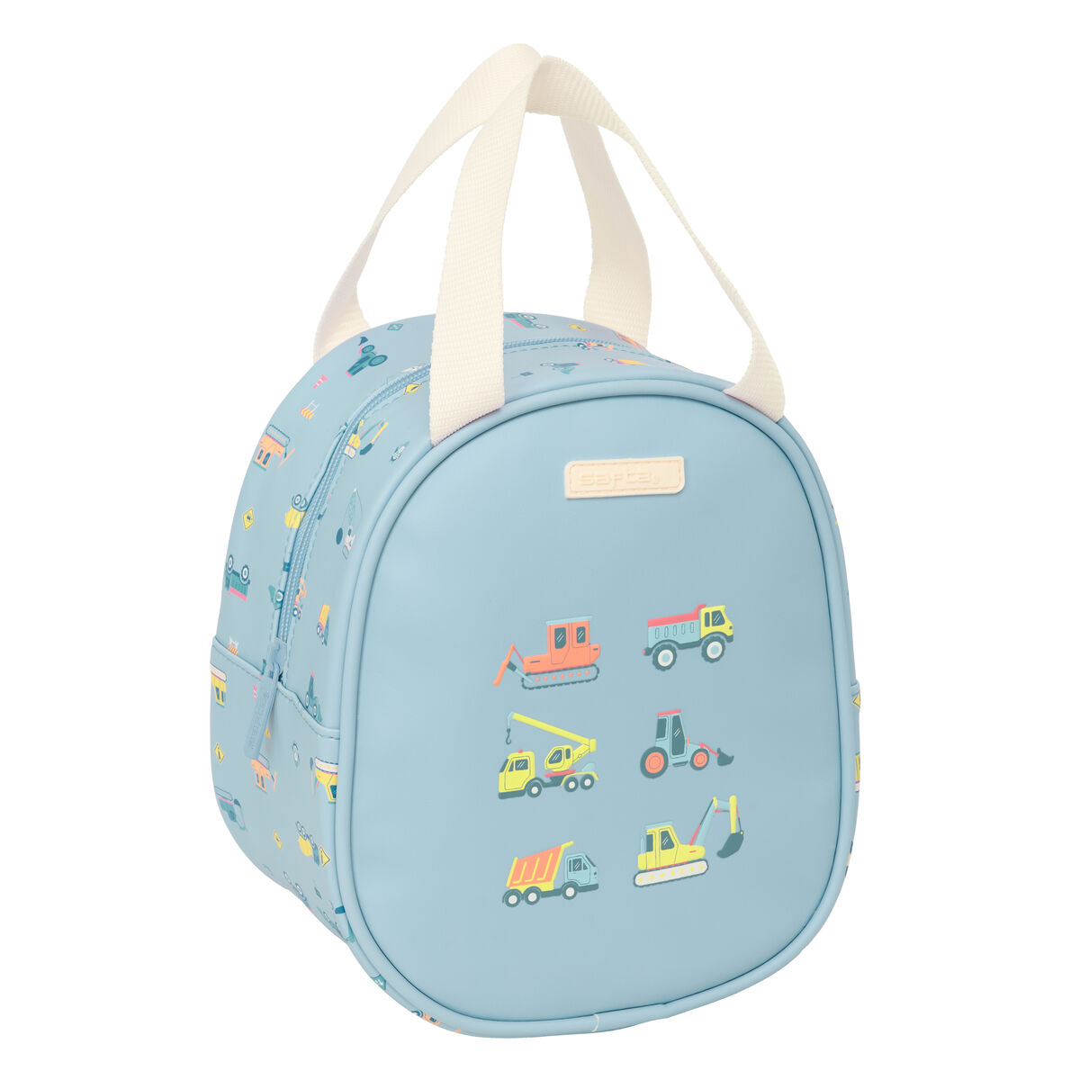 Porta-merendas Térmico Safta Gruas Azul