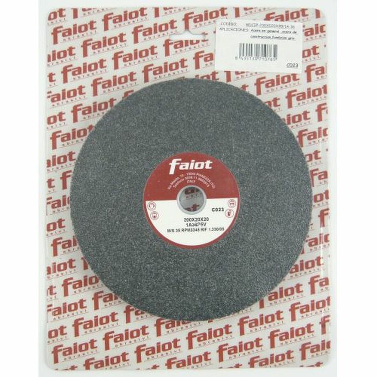 Rodas abrasivas FAIOT 200 mm 20 mm