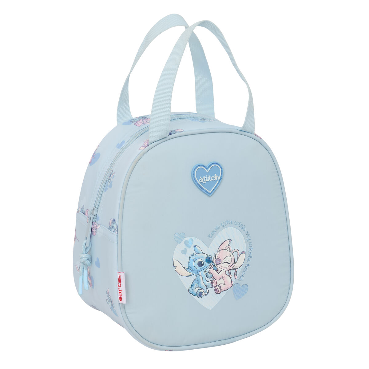 Lancheira Lilo & Stitch Azul 19 x 22 x 14 cm