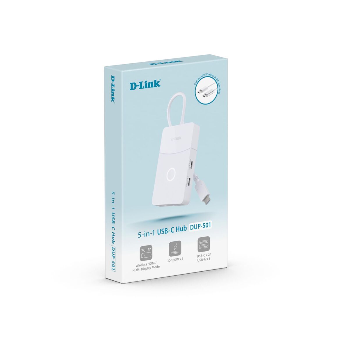 Hub USB D-Link DUP-501 Branco