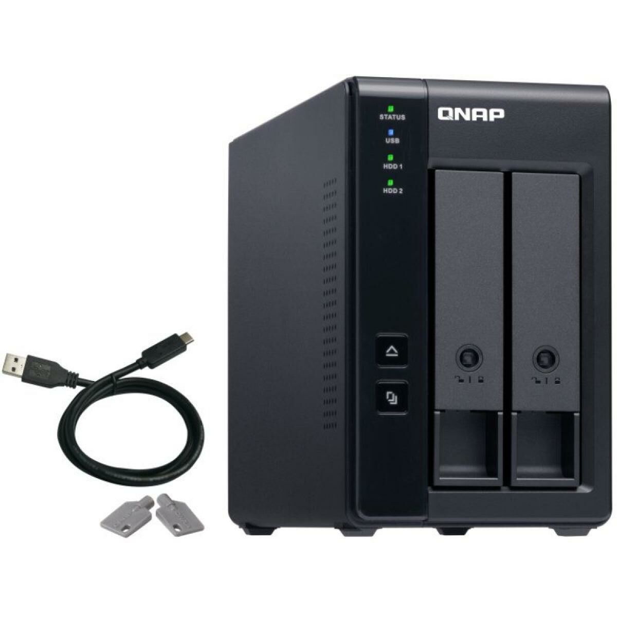 Armazenamanto em Rede NAS Qnap TR-002 Preto