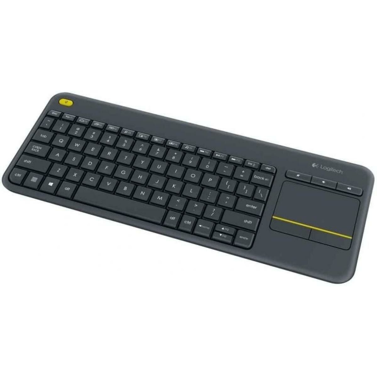 Teclado Logitech K400 Plus Preto Qwerty espanhol