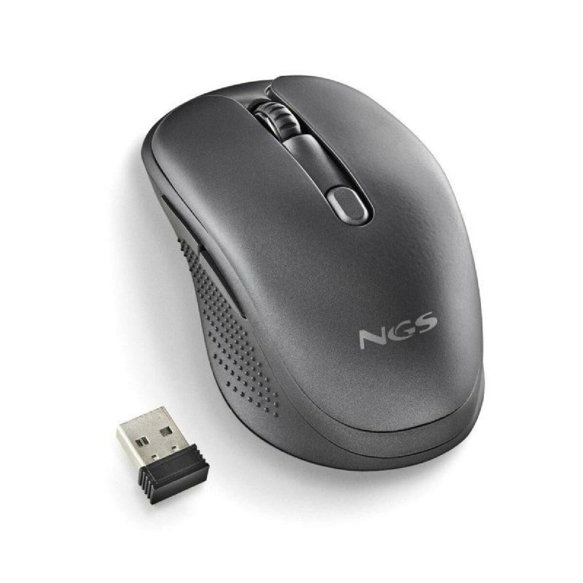 Rato sem Fios NGS EVO RUST Preto 1600 dpi