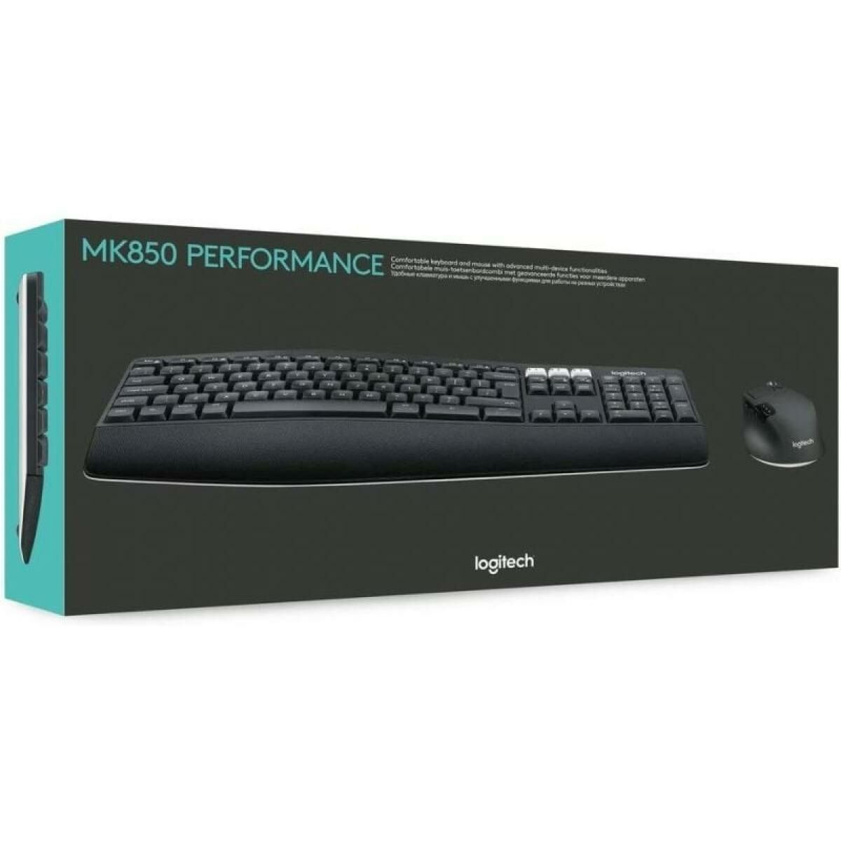 Teclado e Rato Logitech MK850 Preto Qwerty espanhol