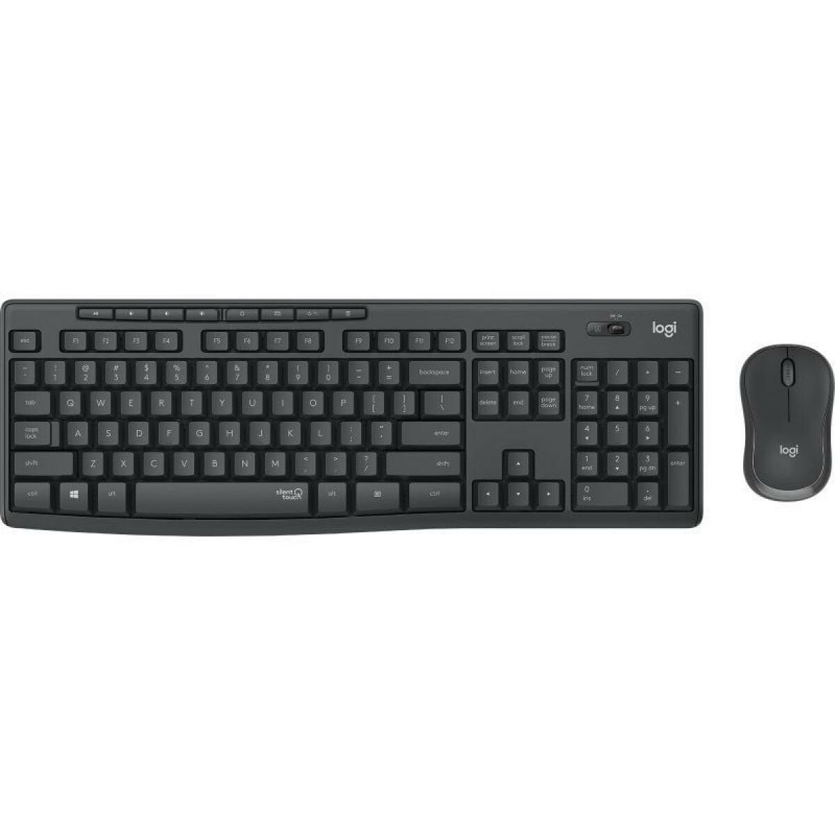 Teclado e Rato sem Fios Logitech MK295 Cinzento Qwerty espanhol
