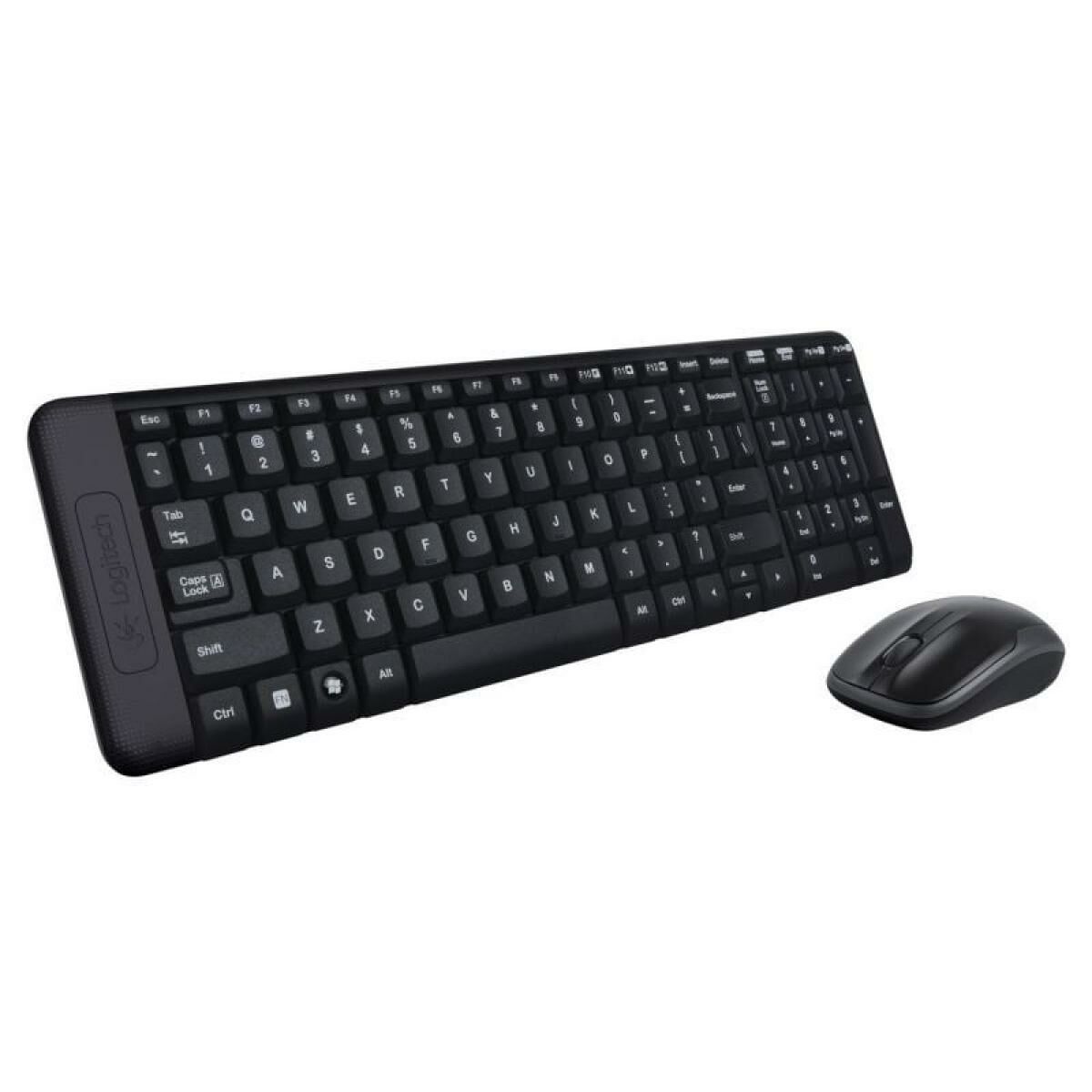 Teclado e Rato sem Fios Logitech MK220 Preto Qwerty espanhol