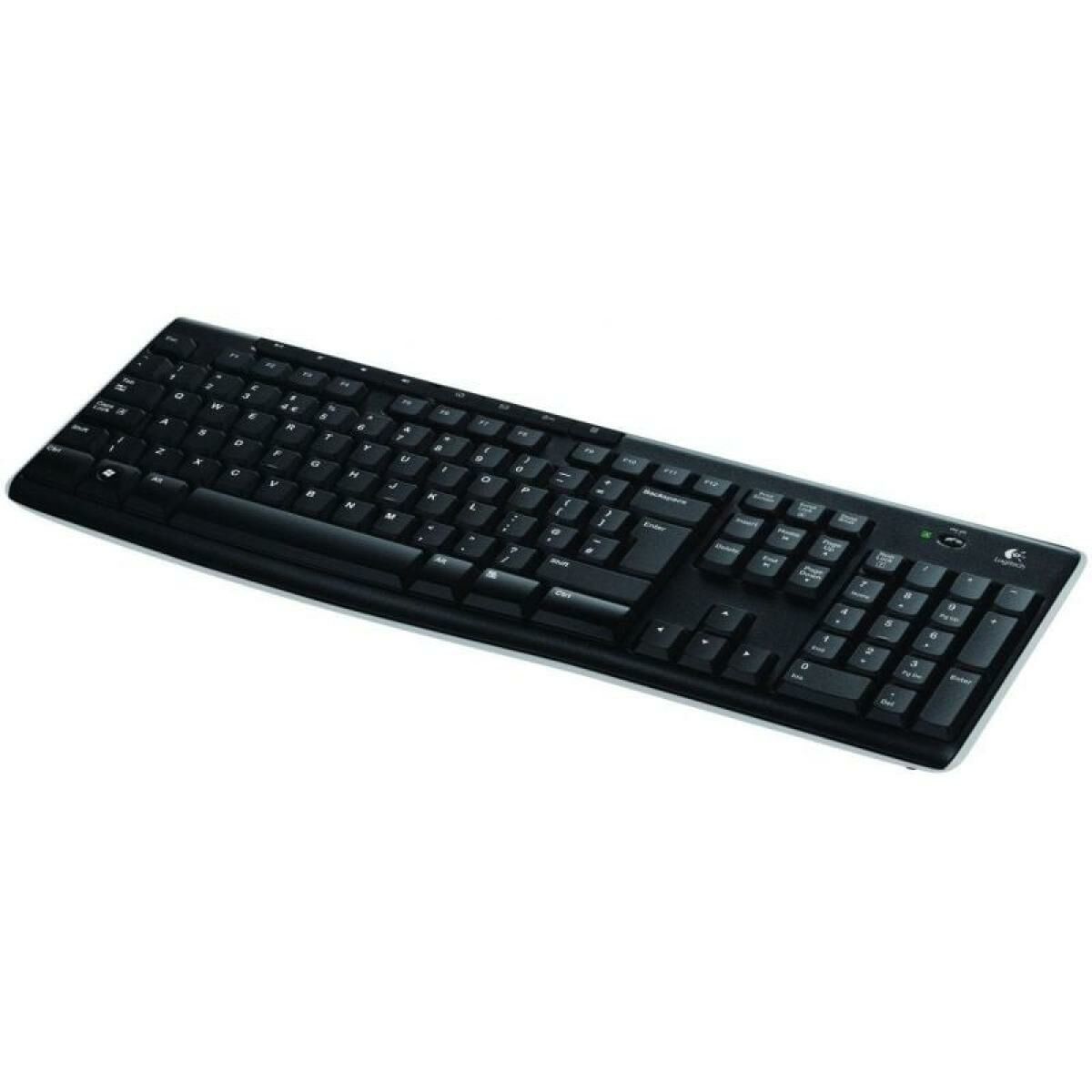 Teclado sem Fios Logitech K270 Preto Qwerty espanhol 2.4 GHz