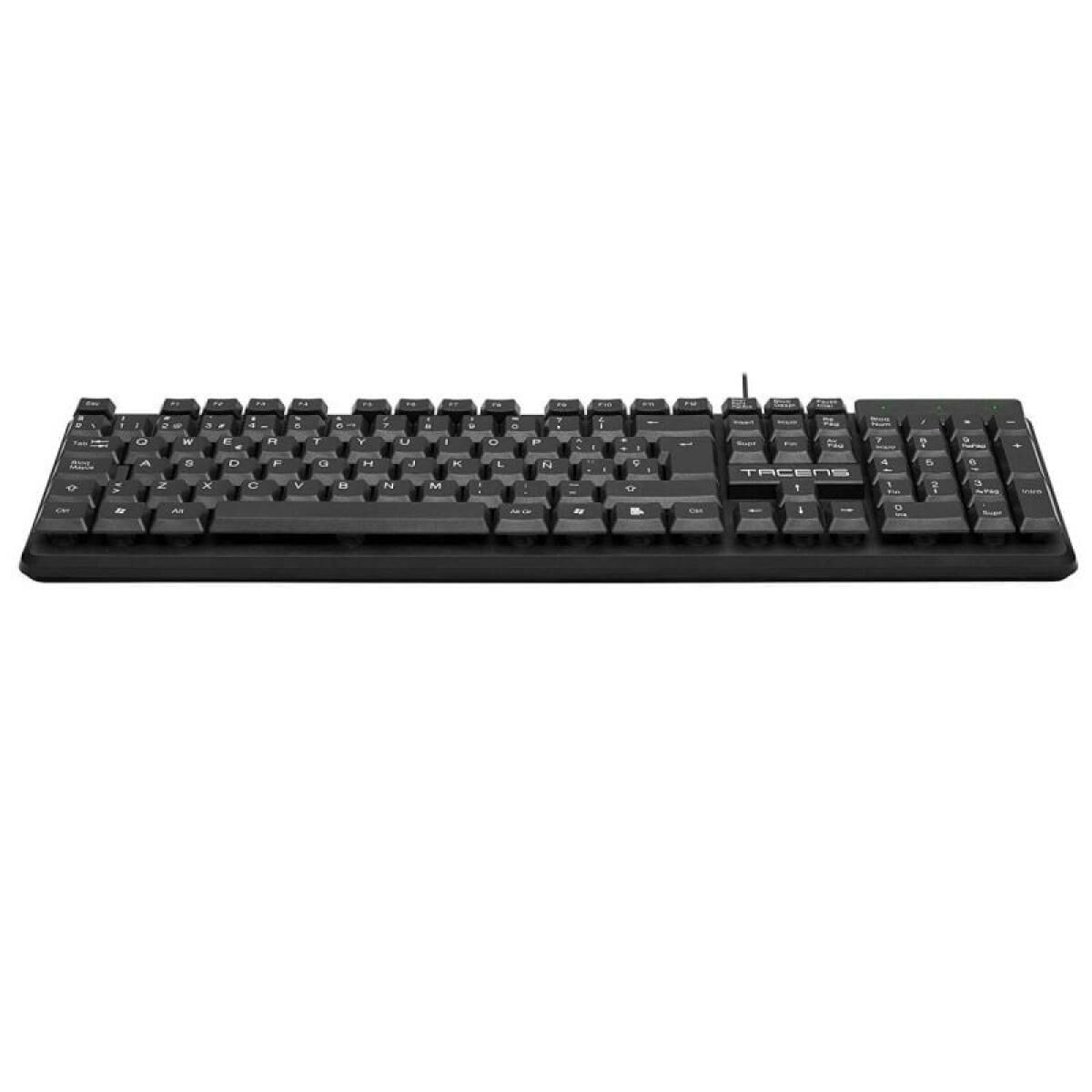 Teclado Tacens AK0ES Preto Qwerty espanhol