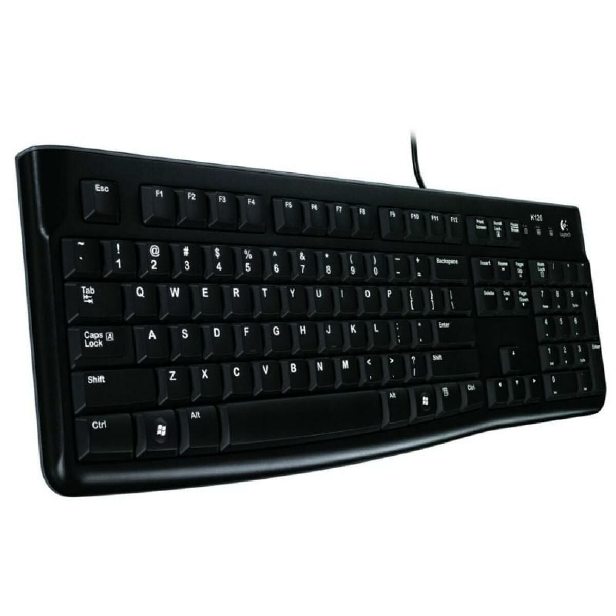Qwerty espanhol Logitech K120 Preto Qwerty espanhol