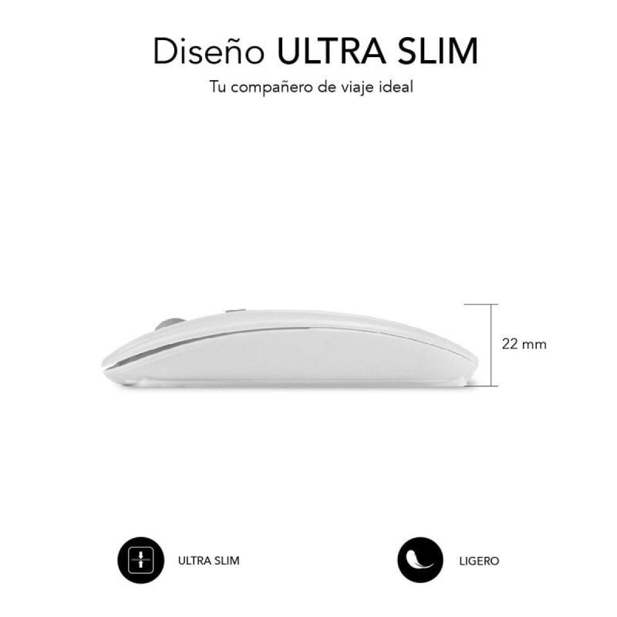 Rato Subblim SUBMO-DFLAT21 Branco 1600 dpi