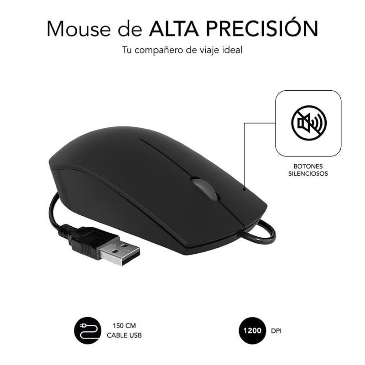 Rato Subblim BUSINESS 1200 DPI Preto