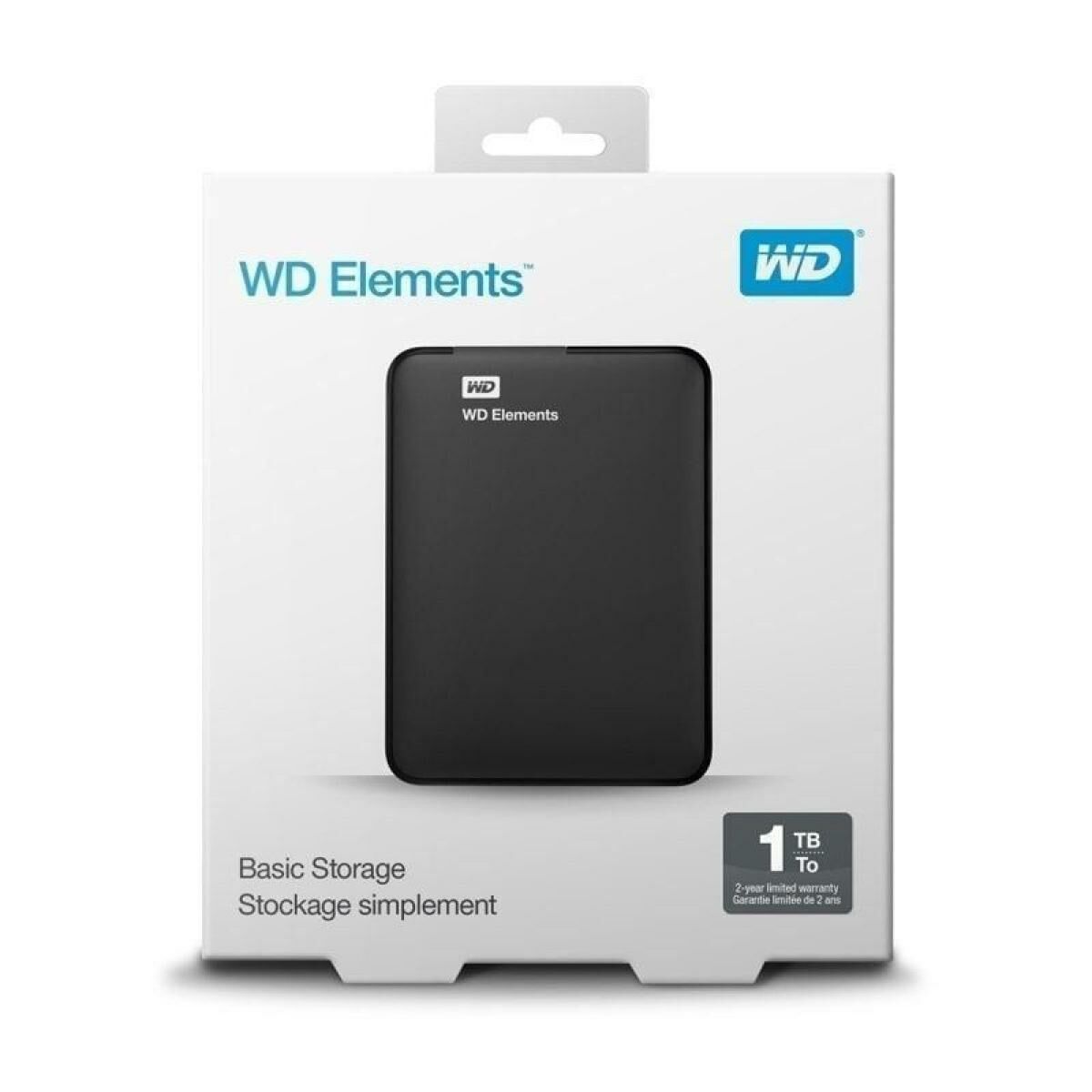 Disco Duro Externo Western Digital WD Elements Portable Preto 1 TB