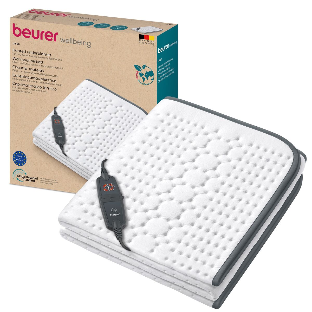 Aquecedor de cama elétrico Beurer UB60 150 x 80 cm