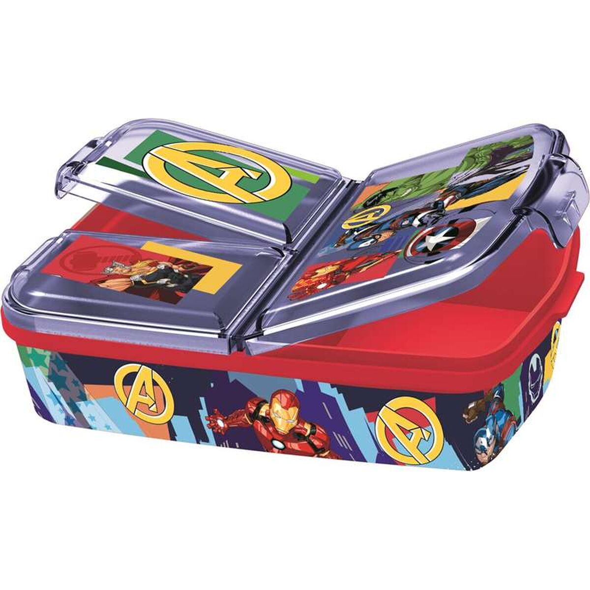 Lancheira The Avengers Plástico 450 ml