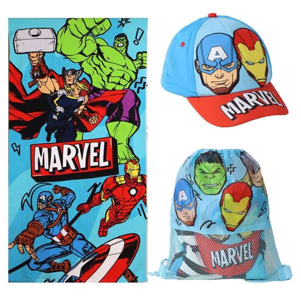 Toalha de Praia The Avengers 70 x 140 cm (3 Peças)