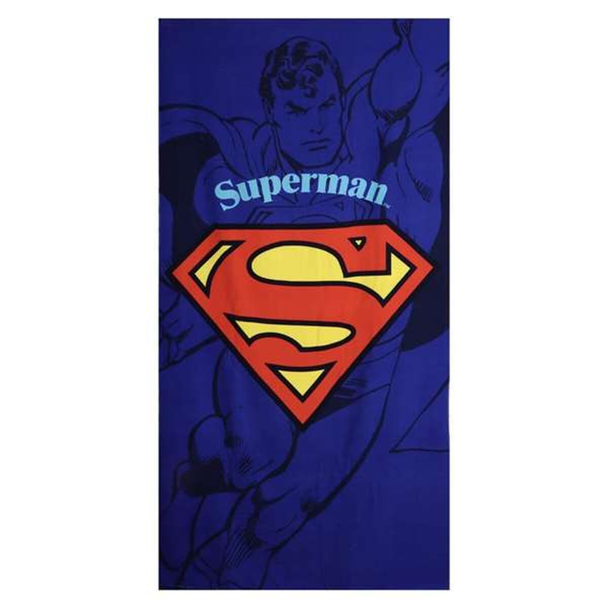 Toalha de Microfibra Superman 90 x 180 x 1 cm