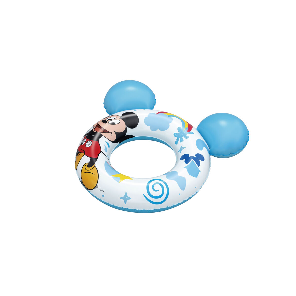 Bestway Flutuador Disney Mickey Mouse Com Orelhas 74x76 cm +3 a 6 Anos Piscina e Praia 09109