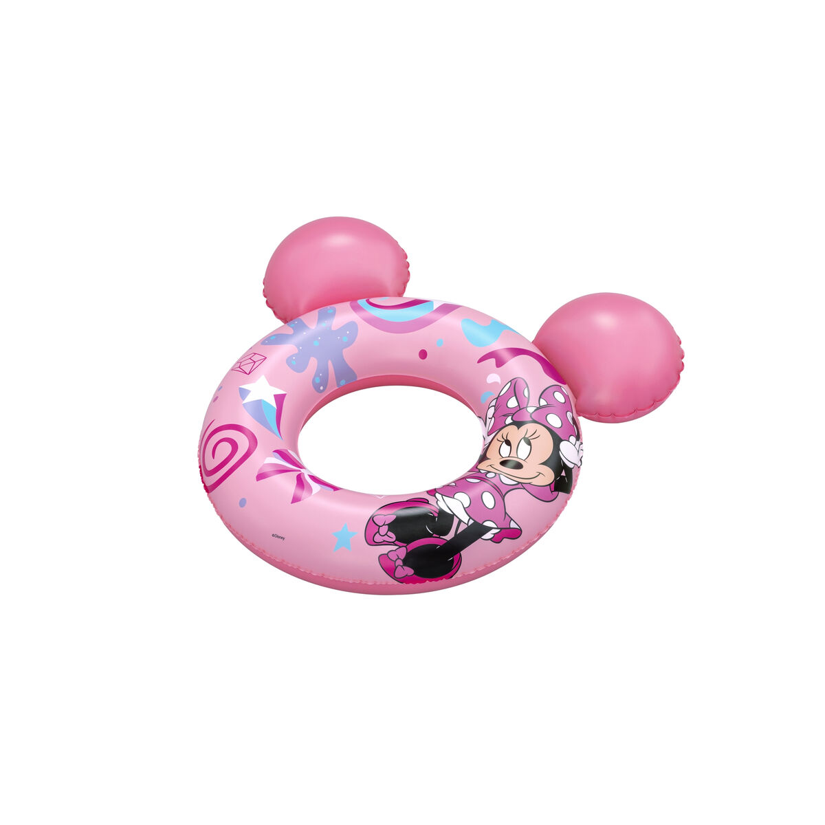 Bestway Bóia Disney Minnie Mouse Com Orelhas 74x76 cm +3 a 6 Anos Piscina e Praia 09111