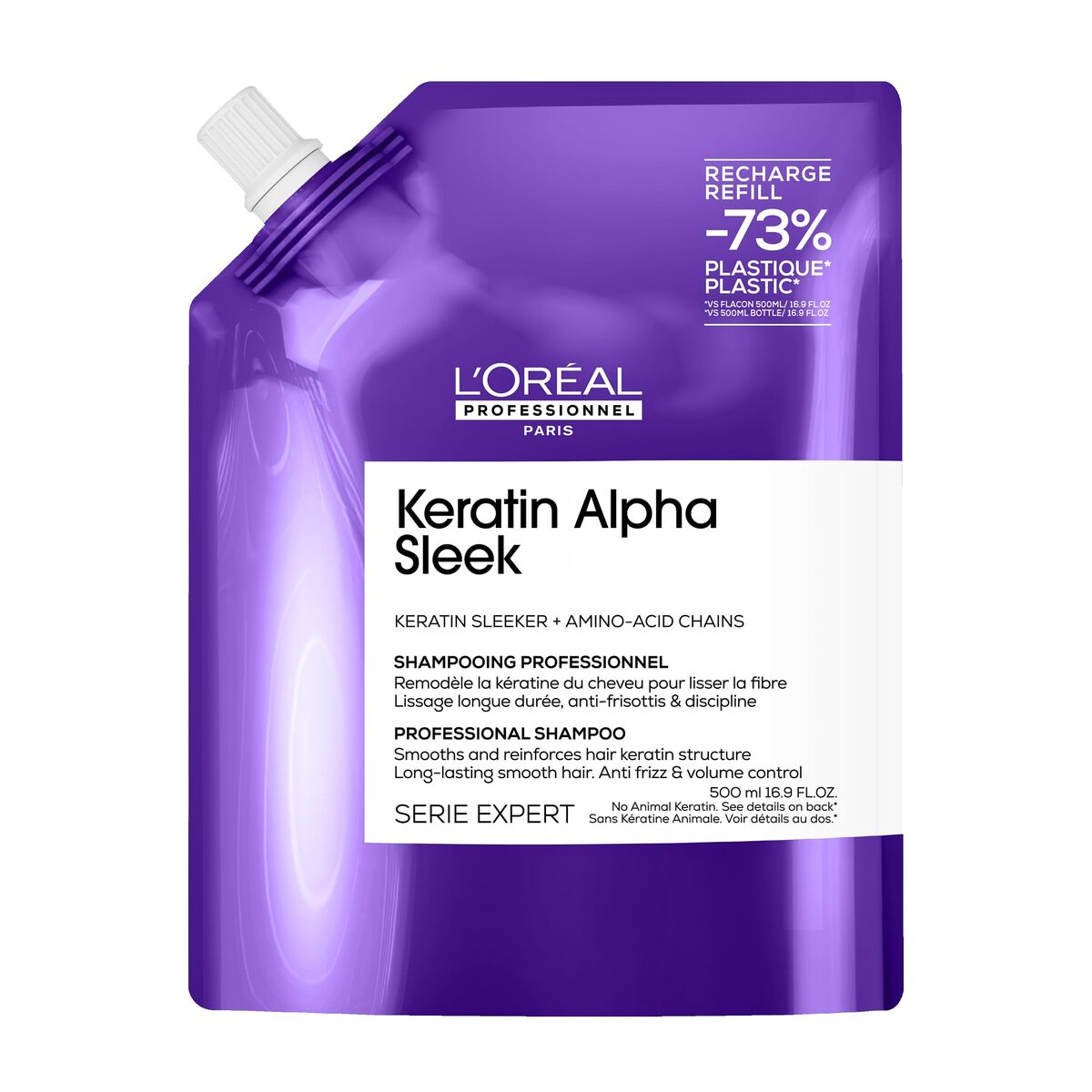Champô L'Oreal Professionnel Paris KERATIN ALPHA SLEEK 500 ml