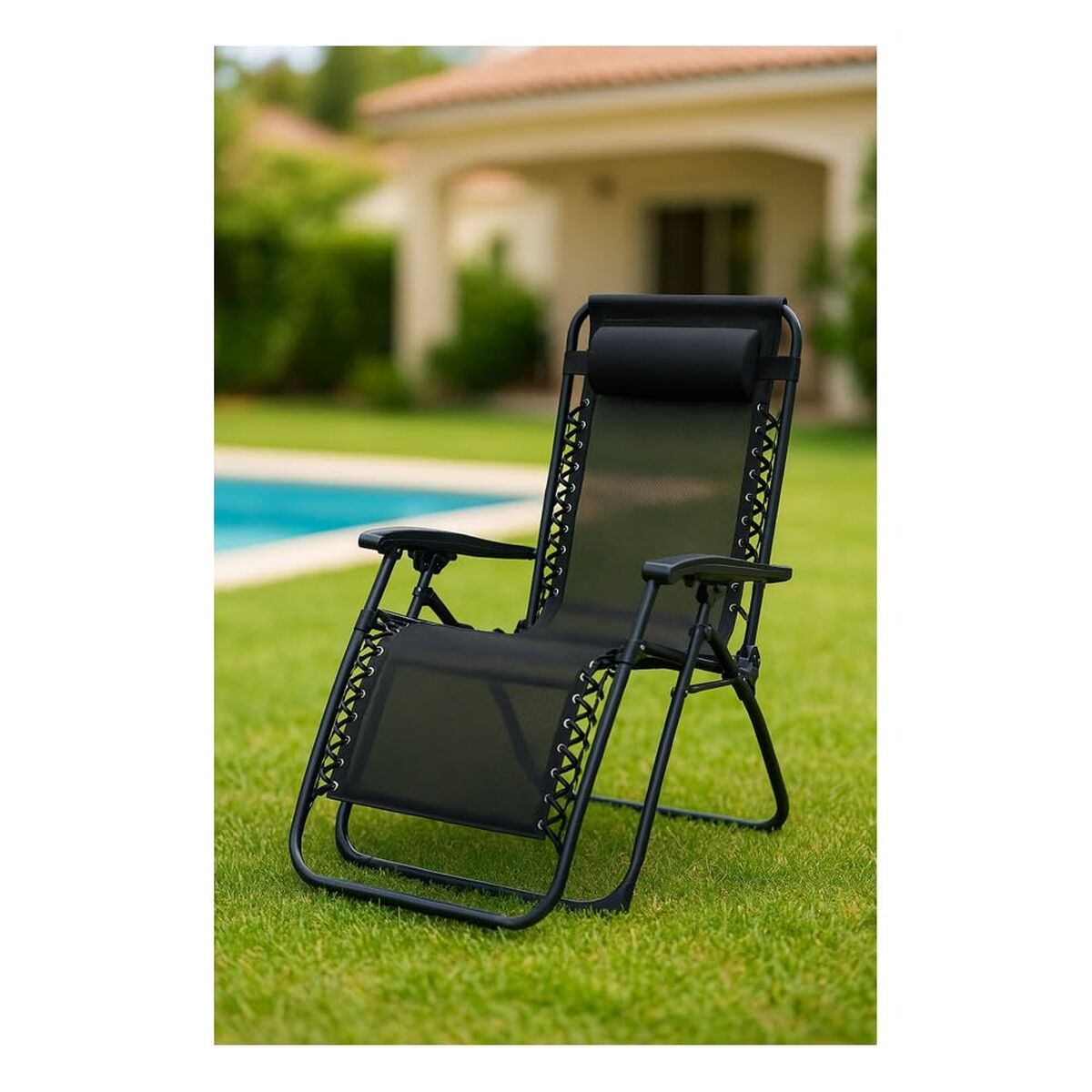 Cadeira de Campismo Marbueno Preto 90 x 108 x 66 cm