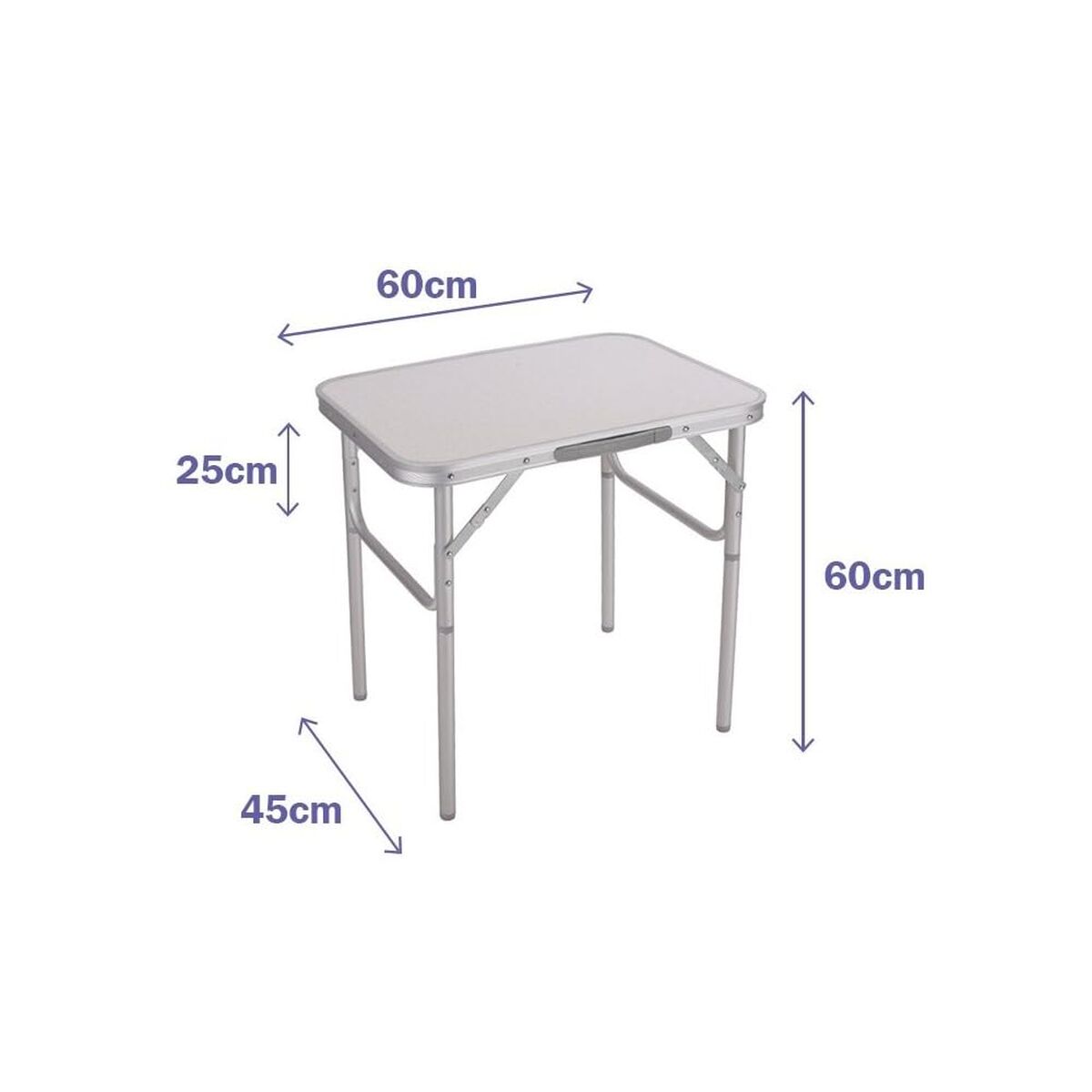 Mesa Dobrável Marbueno Branco 60 x 60 x 45 cm