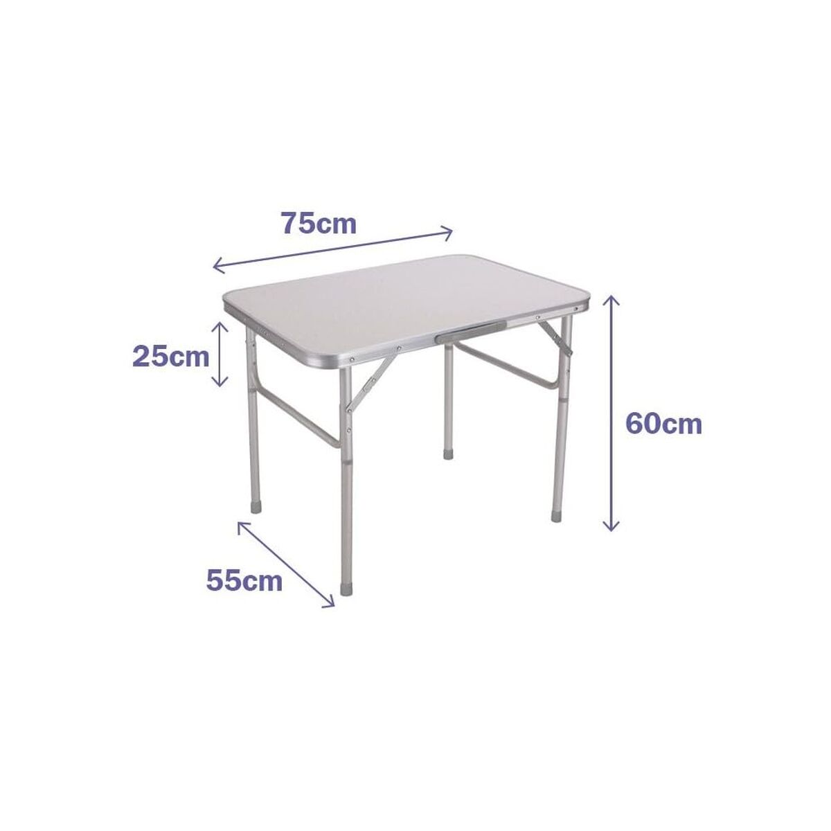 Mesa Dobrável Marbueno Branco 75 x 60 x 55 cm
