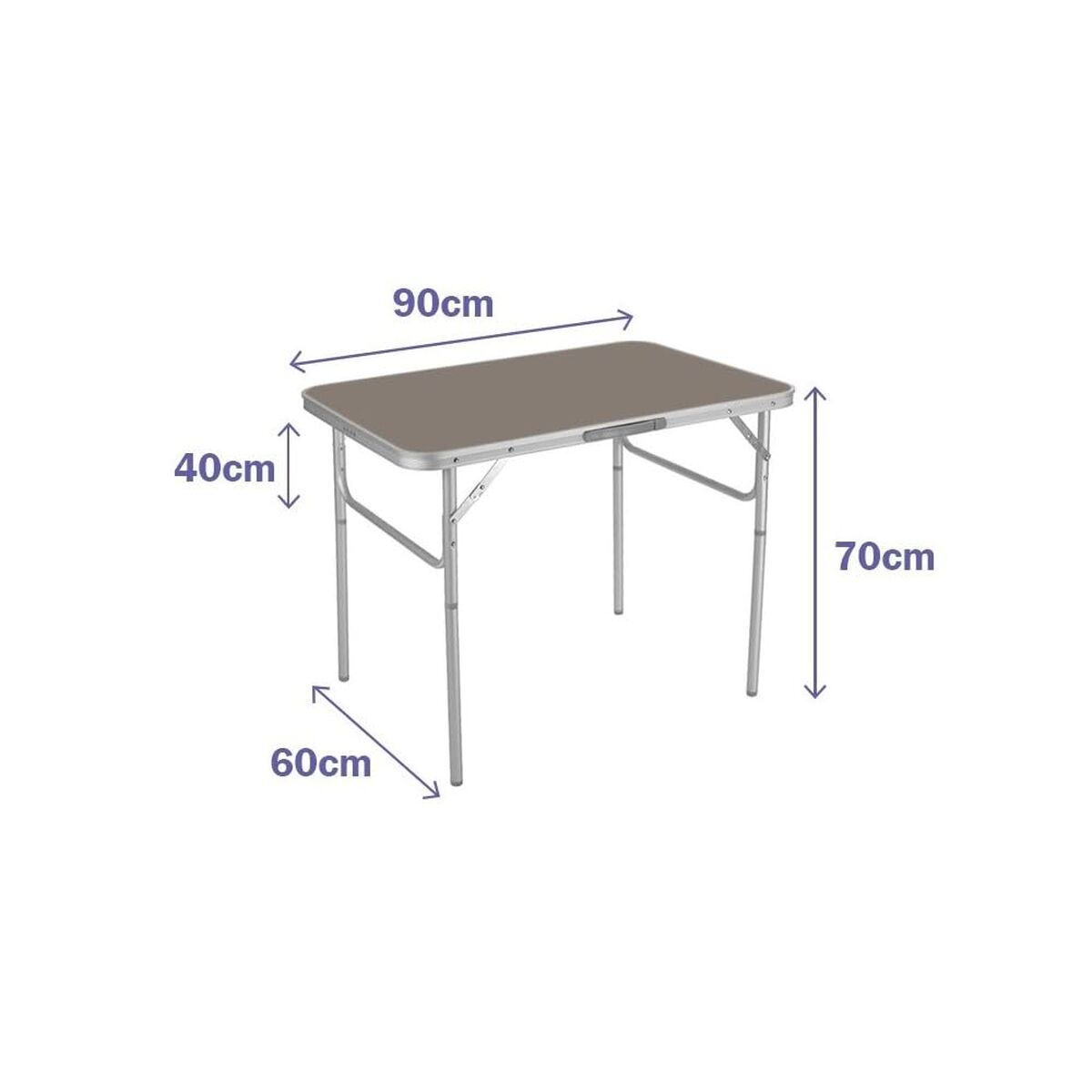 Mesa Dobrável Marbueno 90 x 70 x 60 cm