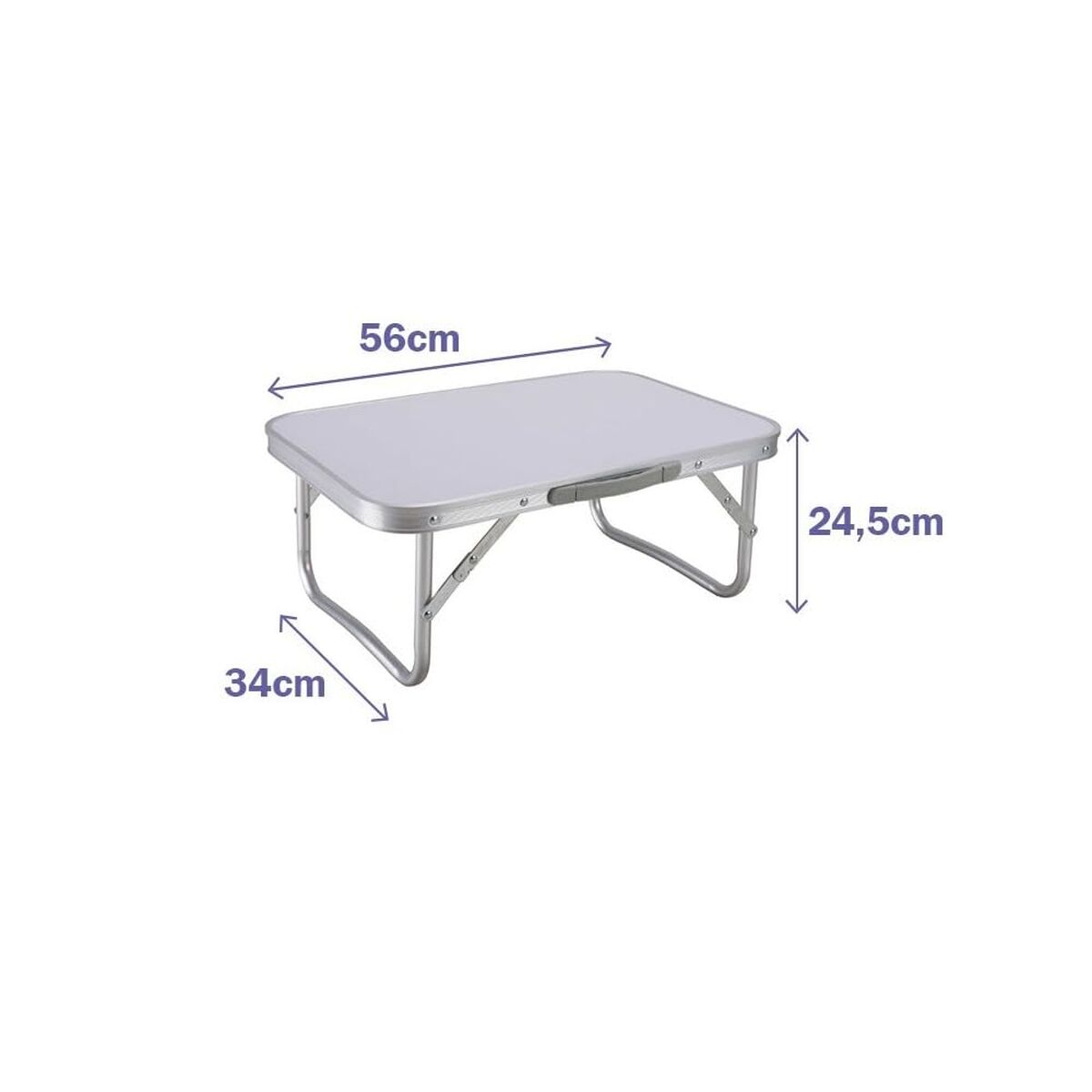 Mesa Dobrável Marbueno Branco 56 x 24 x 34 cm